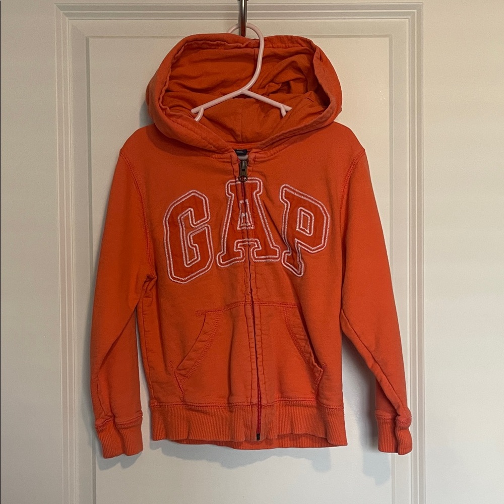 GAP Kids Vibrant Orange Zip-Up Hoodie
